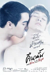 Красное вино в темноте ночи